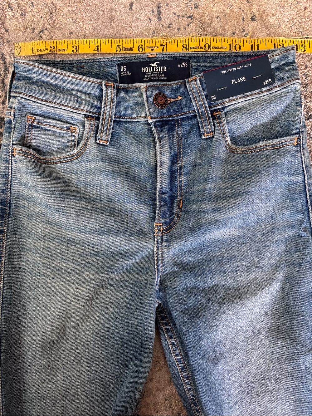 Hollister Co. High Waist Flare Distressed Jeans - Picture 4 of 9